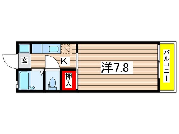 中村ハイツの物件間取画像